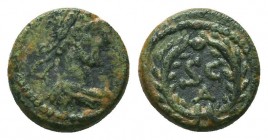 Traianus 98-117 AE-Quinar 

Condition: Very Fine

Weight: 1.00 gr
Diameter: 10 mm