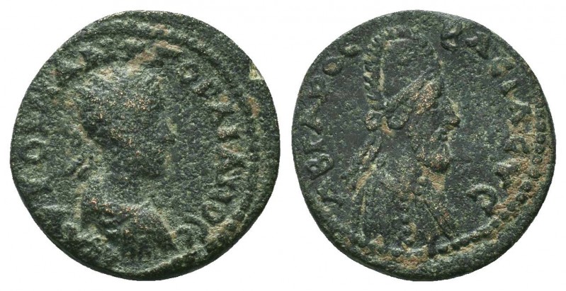 MESOPOTAMIA. Edessa. Abgar X. with Gordian III. (238-244). Ae 
Condition: Very F...