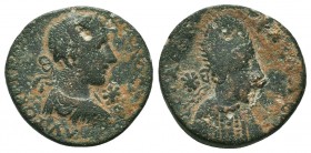MESOPOTAMIA. Edessa. Abgar X. with Gordian III. (238-244). Ae 

Condition: Very Fine

Weight: 9.50 gr
Diameter: 23 mm