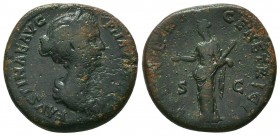 Faustina II , 161-175, AE Sestertius

Condition: Very Fine

Weight: 24.20 gr
Diameter: 31 mm