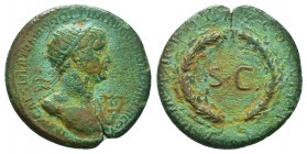 TRAJAN (98-117). As. Rome mint, for circulation in Syria.

Condition: Very Fine

Weight: 5.70 gr
Diameter: 22 mm