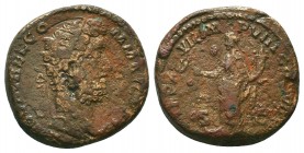 Commodus 177-192 AD - Sestertius, 181 AD, AE

Condition: Very Fine

Weight: 14.50 gr
Diameter: 24 mm