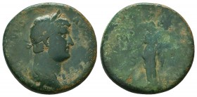 Hadrianus (117-138 AD). Æ Sestertius 
Condition: Very Fine

Weight: 25.50 gr
Diameter: 31 mm