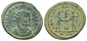 Maximianus Herculius (286-305 AD). Silvered AE Antoninianus

Condition: Very Fine

Weight: 3.70 gr
Diameter: 21 mm