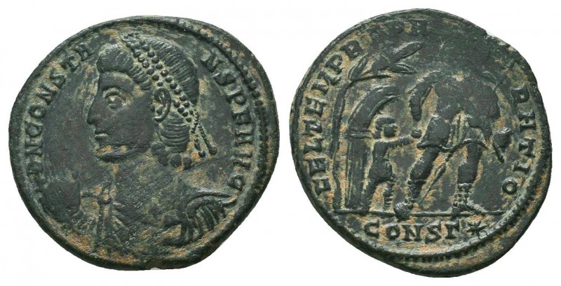 Constantius II (337-361 AD). AE Follis 

Condition: Very Fine

Weight: 4.60 gr
D...