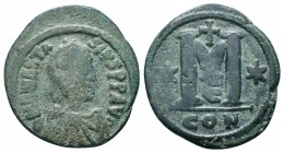Anastasius I, 491-518 AD, AE follis. Constantinople mint.

Condition: Very Fine

Weight: 16.60 gr
Diameter: 36 mm