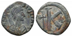 Anastasius I. Half follis, 491-518 AD. Constantinople mint.

Condition: Very Fine

Weight: 9.20 gr
Diameter: 26 mm