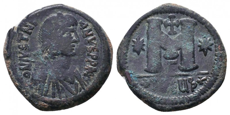 Justinian I,527-565 AD, AE Follis. Antioch as Theopolis mint.

Condition: Very F...