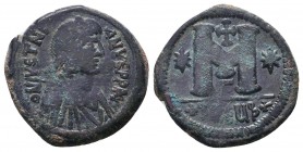Justinian I,527-565 AD, AE Follis. Antioch as Theopolis mint.

Condition: Very Fine

Weight: 16.20 gr
Diameter: 32 mm