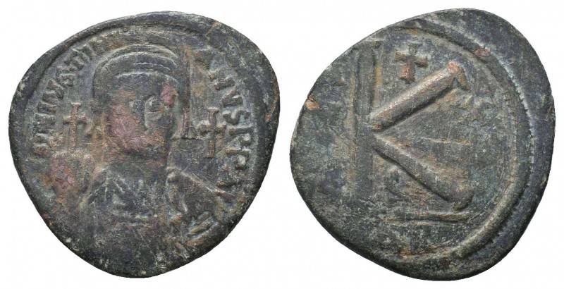 Justinian I, 527-565 AD, AE follis. Carthage mint.

Condition: Very Fine

Weight...