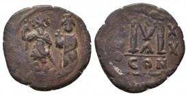 Heraclius and Heraclius Constantine.610-641 AD, AE Follis. Constantinople mint.

Condition: Very Fine

Weight: 12.80 gr
Diameter: 29 mm
