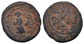 Heraclius, with Heraclius Constantine. 610-641. Æ Follis. Constantinople mint.

Condition: Very Fine

Weight: 10.20 gr
Diameter: 30 mm