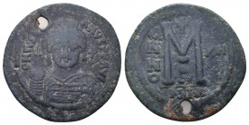 Justinian I, 527-565 AD, AE follis.

Condition: Very Fine

Weight: 20.20 gr
Diameter: 43 mm