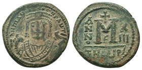 Maurice Tiberius, 582-602 AD, AE Follis, Antioch as Theopolis mint.

Condition: Very Fine

Weight: 11.20 gr
Diameter: 29 mm