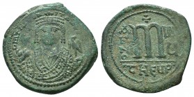 Maurice Tiberius, 582-602 AD, AE Follis, 

Condition: Very Fine


Weight: 12.10 gr
Diameter: 32 mm