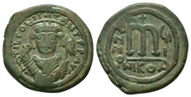 Tiberius II Constantine. AD 578-582. AE Follis, Nicomedia mint.

Condition: Very Fine

Weight: 13.00 gr
Diameter: 29 mm