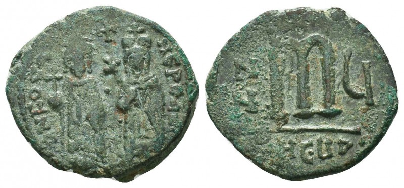 Phocas and Leontia (602-610 AD). AE 

Condition: Very Fine

Weight: 9.20 gr
Diam...