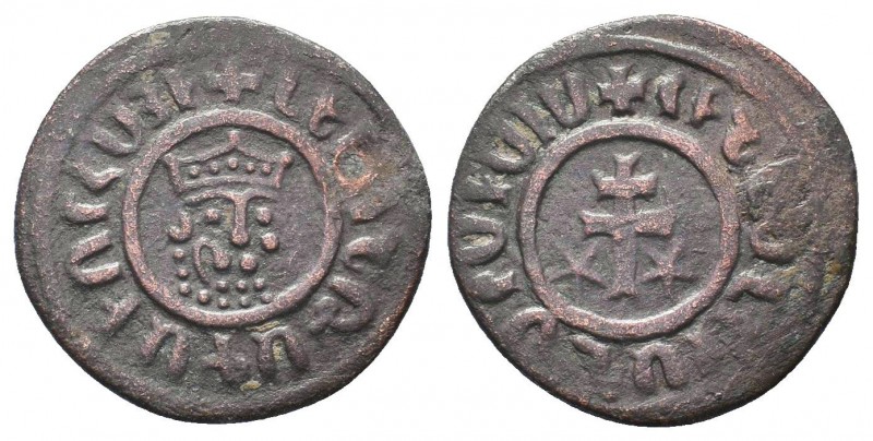 Armenia - Cilician - Levon I (1196-1219) - AE Tank.

Condition: Very Fine

Weigh...