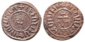 Armenia - Cilician - Levon I (1196-1219) - AE Tank.

Condition: Very Fine

Weight: 6.10 gr
Diameter: 28 mm