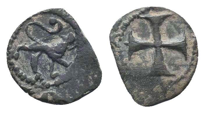 Cilician Armenia, Levon V (1374-1393).AE Pogh.

Condition: Very Fine

Weight: 0....