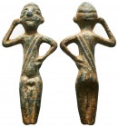 Elamite Naked Bronze Statuette. 2nd-early 1st millennium BC. 

Condition: Very Fine

Weight: 47.40 gr
Diameter: 72 mm