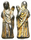 Byzantine Gold Gilted Silver Statue of Virgine Marry, circa 9th - 12th Century AD. 

Condition: Very Fine

Weight: 7.90 gr
Diameter: 28 mm