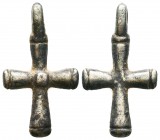 Byzantine Wearable Solid Siıver Cross , circa 9th - 12th Century AD. 

Condition: Very Fine

Weight: 6.80 gr
Diameter: 34 mm