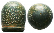 Large Byzantine Thimble. 10th-12th century AD. 

Condition: Very Fine

Weight: 28.40 gr
Diameter: 29 mm