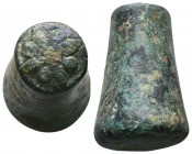 Very Large Byzantine Jewelery Mould, Ae -. 10th-12th century AD. 

Condition: Very Fine

Weight: 120 gr
Diameter: 45 mm