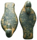 Ancient Roman Zoomorfic Fibula in the shape of a Duck , 1st - 2nd C. BC.

Condition: Very Fine

Weight: 22.60 gr
Diameter: 41 mm