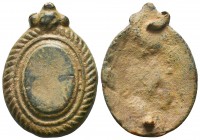 Byzantine Decorated Fibula, 11th-12th century AD

Condition: Very Fine

Weight: 19.20 gr
Diameter: 45 mm