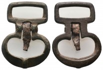 Byzantine Decorated Belt Buckle, 11th-12th century AD

Condition: Very Fine

Weight: 9.50 gr
Diameter: 35 mm