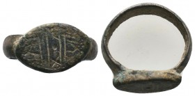 Ancient Roman Soldier Ring with a Legion X on Bezel , 1st - 2nd C. BC.

Condition: Very Fine

Weight: 5.00 gr
Diameter: 19 mm