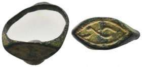 Byzantine Eye shaped Bronze Ring , 11th-12th century AD

Condition: Very Fine

Weight: 2.70 gr
Diameter: 22 mm