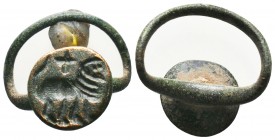 Byzantine Bronze Seal Ring , 11th-12th century AD, Beauty !!!

Condition: Very Fine

Weight: 7.10 gr
Diameter: 24 mm