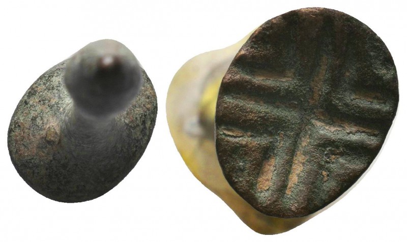Early Greek Pendant Seals, Ae 

Condition: Very Fine

Weight: 9.00 gr
Diameter: ...