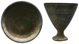 Ancient Roman Bronze Cup, , 1st - 2nd C. BC.

Condition: Very Fine

Weight: 43.00 gr
Diameter: 47 mm