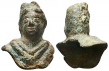 Ancient Roman Bronze Bust of Faustiana? , 1st - 2nd C. BC.

Condition: Very Fine

Weight: gr
Diameter: mm