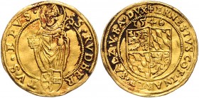 Ernst Herzog (Prinz) von Bayern 1540 - 1554
 Dukat 1546 Typ, Geviertes Wappen, oben Jahreszahl – stehender Hl. Rupert, unten Stiftswappen, Pr 347. 3,...