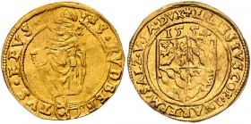 Ernst Herzog (Prinz) von Bayern 1540 - 1554
 Dukat 1554 Typ, Geviertes Wappen, oben Jahreszahl – stehender Hl. Rupert, unten Stiftswappen, Pr 355. 3,...