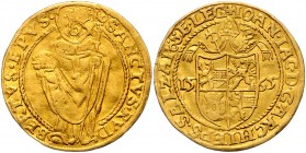 Johann Jakob Khuen von Belasi-Lichtenberg 1560 - 1586
 2 Dukaten 1565 Typ 1, Unter Mitra geviertes Wappen – stehender Hl. Rupert, Pr 471. 6,58g. HZ53...