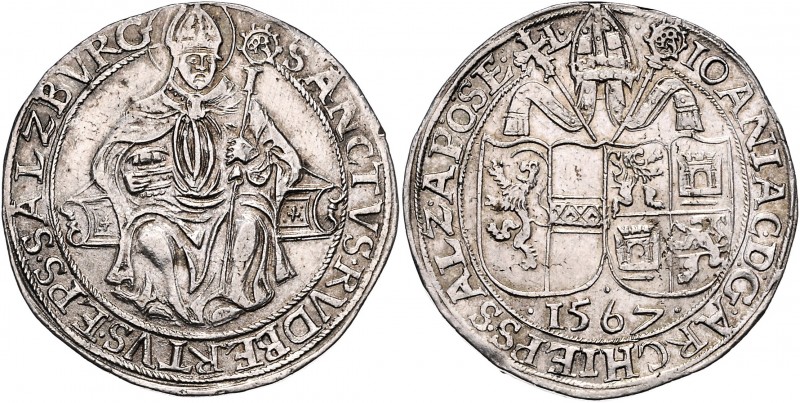 Johann Jakob Khuen von Belasi-Lichtenberg 1560 - 1586
 Taler 1567 Typ 1, Unter ...