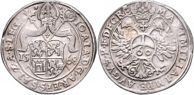 Johann Jakob Khuen von Belasi-Lichtenberg 1560 - 1586
 Guldentaler 1568 Typ 1, Unter Mitra geviertes Wappen – Reichsadler, mit Titel Maximilian II., ...
