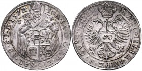 Johann Jakob Khuen von Belasi-Lichtenberg 1560 - 1586
 Guldentaler 1572 Typ 3, Stehender Hl. Rupert zwischen S-R, den unteren Körper bedeckend das ge...