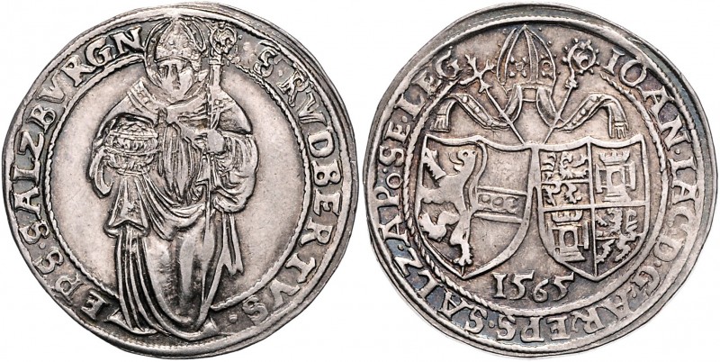 Johann Jakob Khuen von Belasi-Lichtenberg 1560 - 1586
 1/2 Taler 1565 Typ 1, Un...