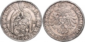 Johann Jakob Khuen von Belasi-Lichtenberg 1560 - 1586
 1/2 Guldentaler 1579 Typ 3, Stehender Hl. Rupert zwischen S-R, den unteren Körper bedeckend da...