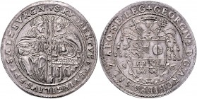 Georg von Kuenburg 1586 - 1587
 Taler 1586 Typ 1, Geviertes Wappen unter dem Legatenhut – Hl. Rupert und Hl. Virgil einander zugewandt sitzend, Pr 69...
