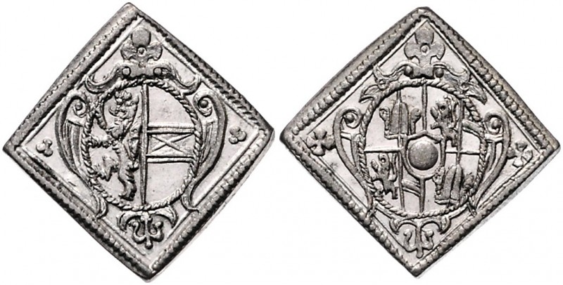 Wolf Dietrich von Raitenau 1587 - 1612
 Rechenpfennig Klippe o.J. Typ 2, Sechsf...