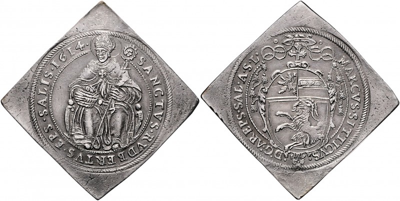 Markus Sittikus Graf von Hohenems 1612 - 1619
 1/2 Taler Klippe 1614 Typ 4, Unt...