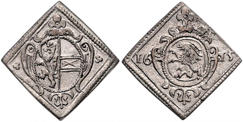 Markus Sittikus Graf von Hohenems 1612 - 1619
 Rechenpfennig Klippe 1615 Typ 2,...